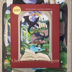 Once Upon A Dragon 500 Piece Puzzle - Multicolor